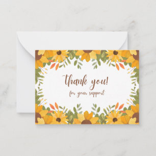 Thank You So Much for Your Support – Heartfelt  Card