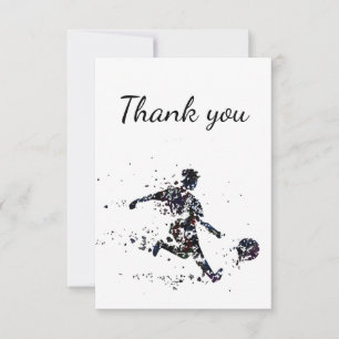 Thank You Soccer Football Sport Card