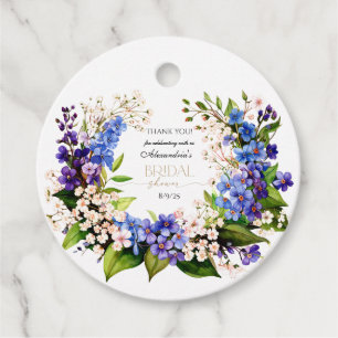 Thank you Something Blue: Baby’s Breath & Flax Favour Tags
