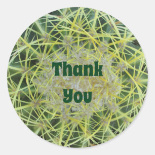 Thank You Southwest Cactus Plant Appreciation Classic Round Sticker