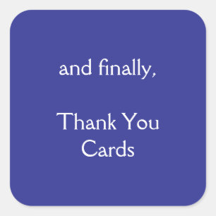 Thank You Square Sticker
