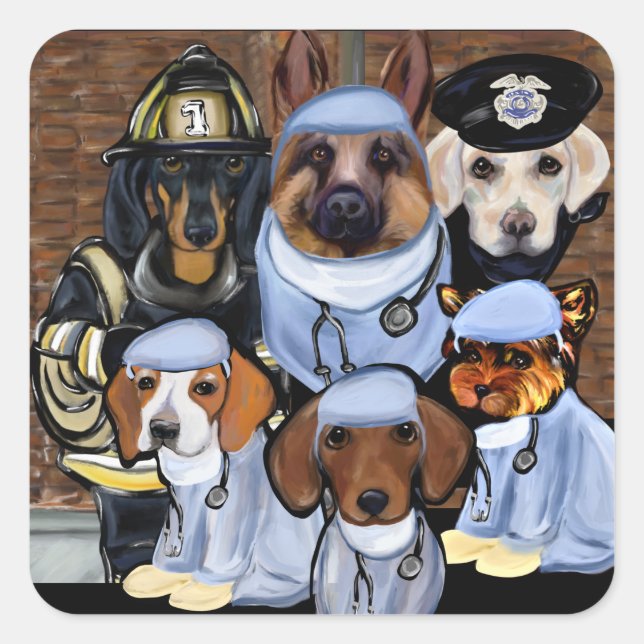 THANK YOU SQUARE STICKER (Front)