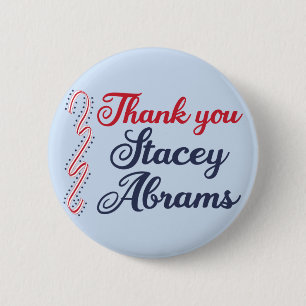 Thank You Stacey Abrams 6 Cm Round Badge