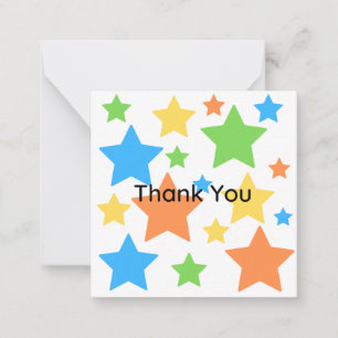 Thank you star card