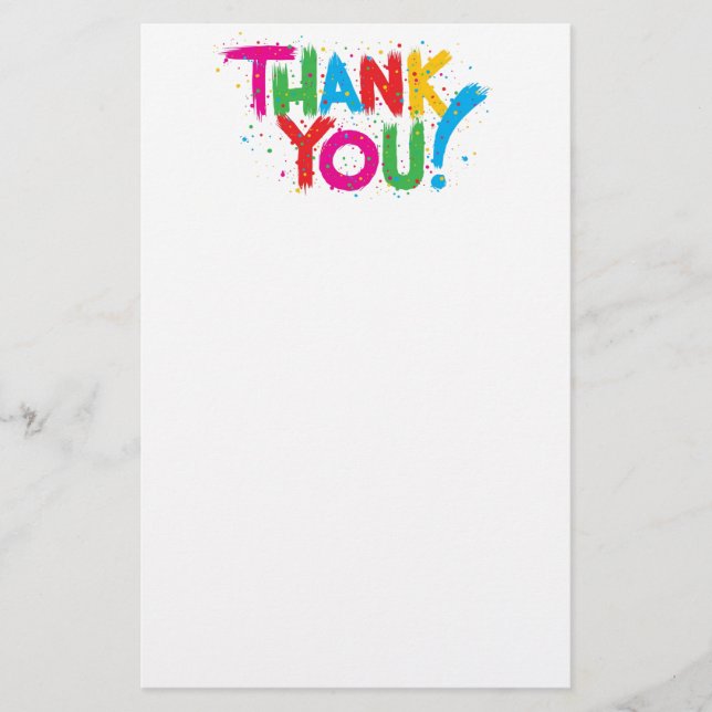 Thank You! Stationery (Front)