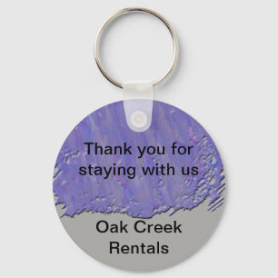 Thank You Staying With Us House Rental Guest Key Ring