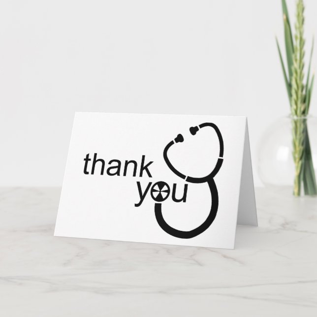 Thank You Stethoscope Card (Front)