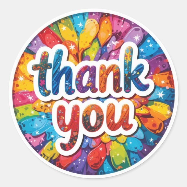 thank you sticker (Front)