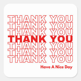 Thank You Sticker