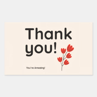 Thank you sticker
