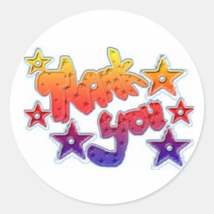 thank you sticker