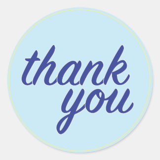 Thank You Sticker - Blue