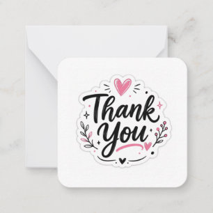 Thank You Sticker Card