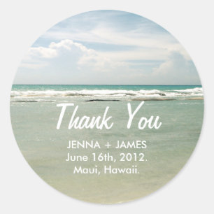 Thank You Sticker // Destination Wedding