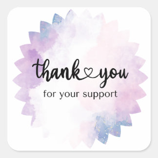 Thank You Sticker – Elegant Design for Packaging a