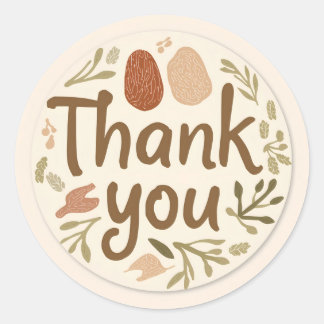 Thank You Sticker for Small Business Packaging