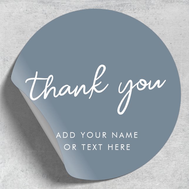 Thank you Sticker | Minimal Blue Grey (Creator Uploaded)