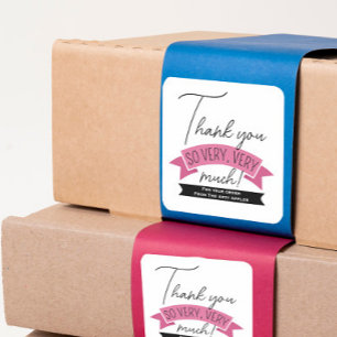 Thank You Sticker – Small Business Branding