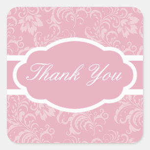 Thank You Sticker (Sophisticated Mauve Pink)