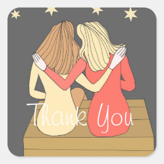 Thank You -Sticker Square Sticker