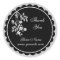 Thank You Sticker - White Floral