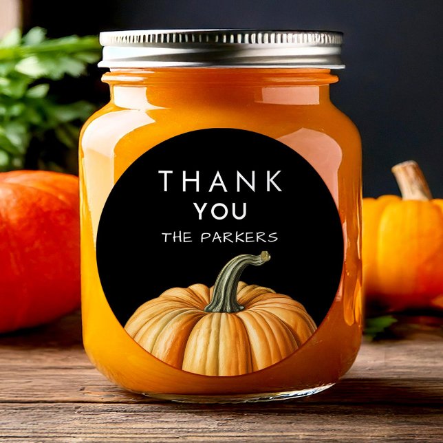 Thank you sticker with pumpkin (Creator Uploaded)