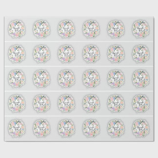 Thank you Sticker Wrapping Paper