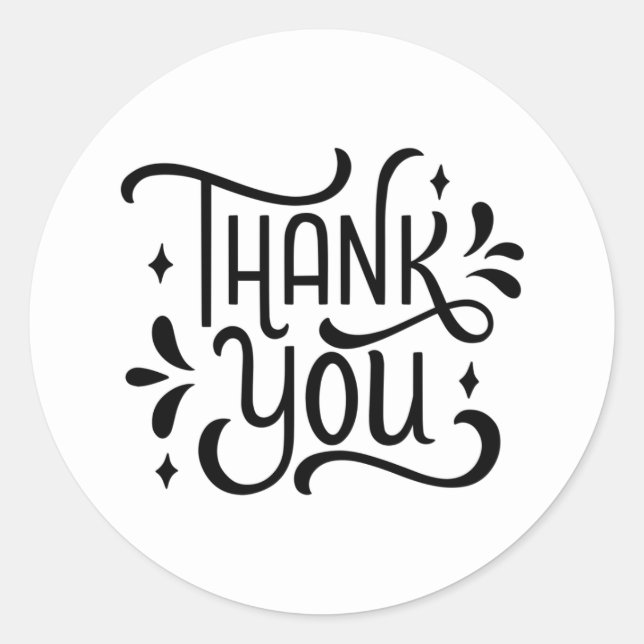 Thank You Stickers  (Front)