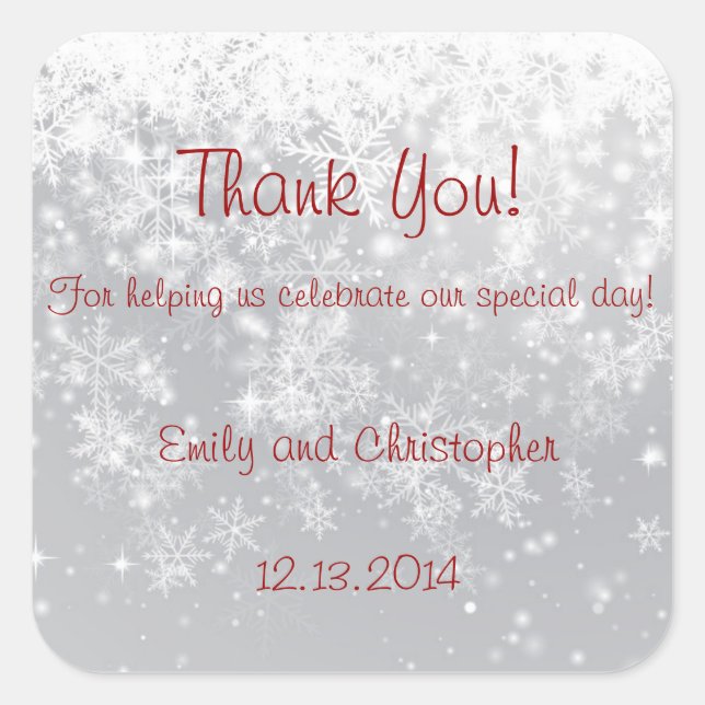 Thank you stickers (Front)