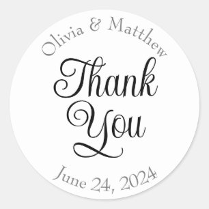 Thank you stickers