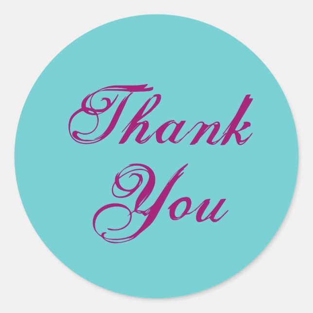 Thank  You Stickers (Front)