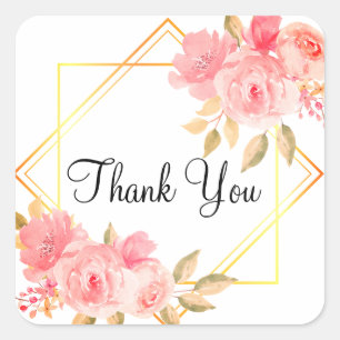 Thank you stickers or envelope seals