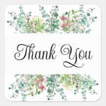 Thank you stickers or envelope seals