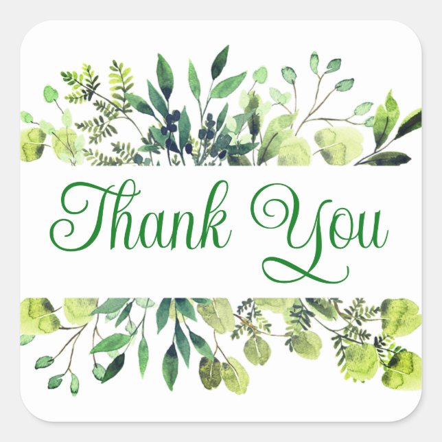 Thank you stickers or envelope seals (Front)