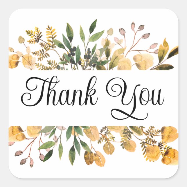 Thank you stickers or envelope seals (Front)