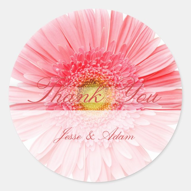 Thank You stickers, Save the Date Classic Round Sticker (Front)