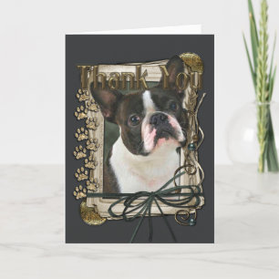 Thank You - Stone Paws - Boston Terrier