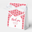 Thank you Strawberry Baby Shower Favour Box