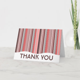 thank you : striped curtain : card