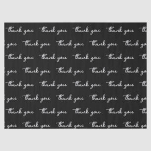 THANK YOU STYLISH SIMPLE MODERN PERSONALIZED TISSUE PAPER