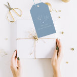 Thank You Stylish Something Blue Bridal Shower Gift Tags<br><div class="desc">This elegant thank you gift tags would make a wonderful addition to your bridal shower celebration! Easily add your own details by clicking on the "personalise" option.</div>
