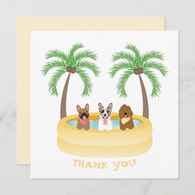 Thank You Summer Dogs Swimming Pool (Front/Back)
