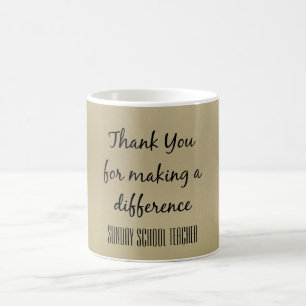 Thank You Sunday School Teacher Coffee Mug