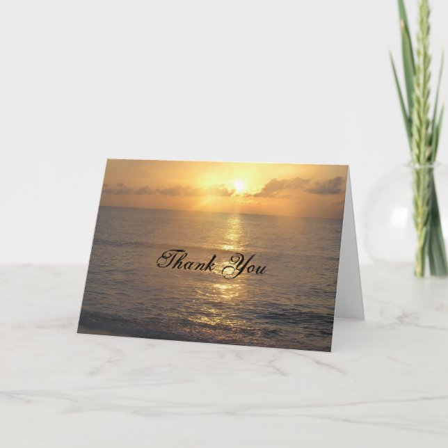 Thank You sunset Card (Front)