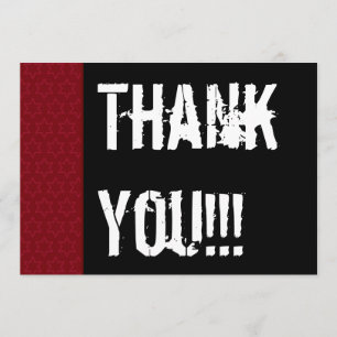 Thank You Surprise Year Red Black White W1978 Card