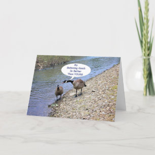 Thank you, Swim Coach, comical Thank You Card