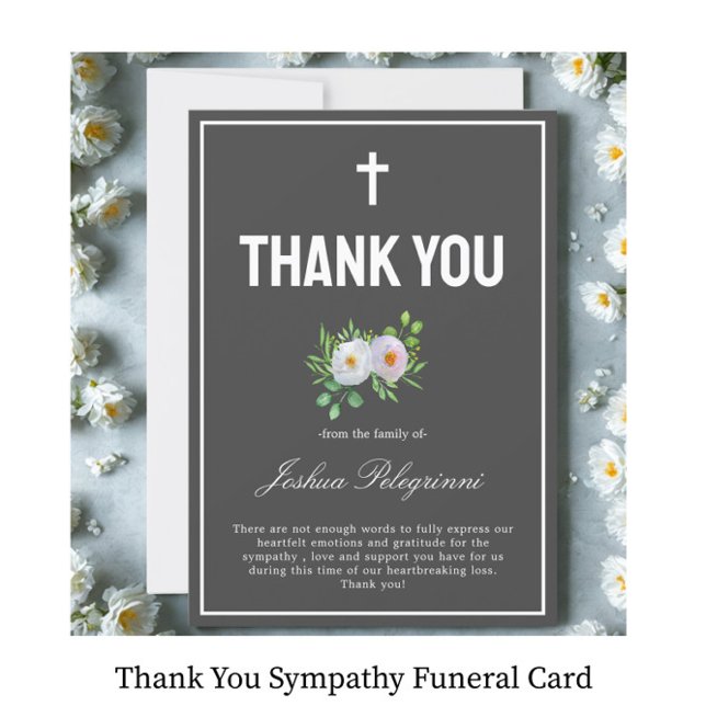Thank You Sympathy Funeral Card (Creator Uploaded)