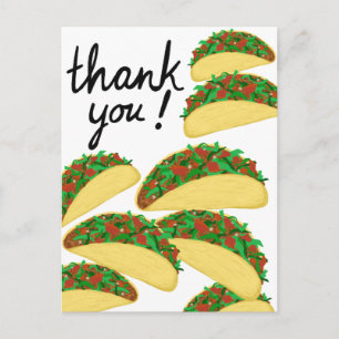 THANK YOU! Taco Avalanche Delicious Postcard