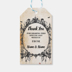 Thank you Tag Gothic Frame Favour Tags Wedding