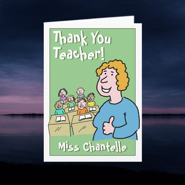 Thank You Teacher. A Teacher Thank You Card (Creator Uploaded)
